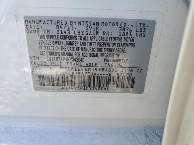 Photo 11 VIN: 3N1AB7AP1KY342040 - NISSAN SENTRA 