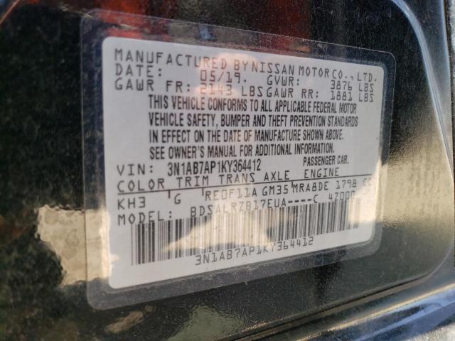 Photo 11 VIN: 3N1AB7AP1KY364412 - NISSAN SENTRA S 