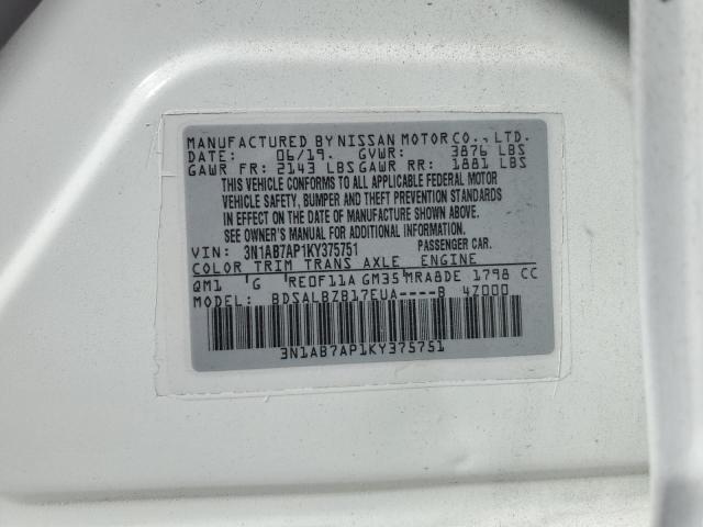 Photo 12 VIN: 3N1AB7AP1KY375751 - NISSAN SENTRA 