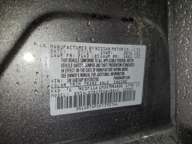 Photo 11 VIN: 3N1AB7AP1KY390766 - NISSAN SENTRA S 