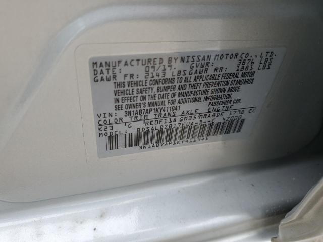 Photo 11 VIN: 3N1AB7AP1KY411941 - NISSAN SENTRA 