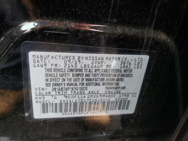 Photo 12 VIN: 3N1AB7AP1KY419974 - NISSAN SENTRA 