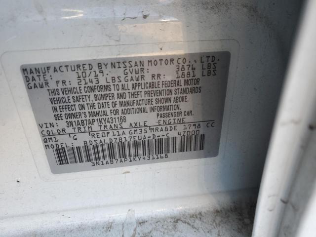 Photo 11 VIN: 3N1AB7AP1KY431168 - NISSAN SENTRA 