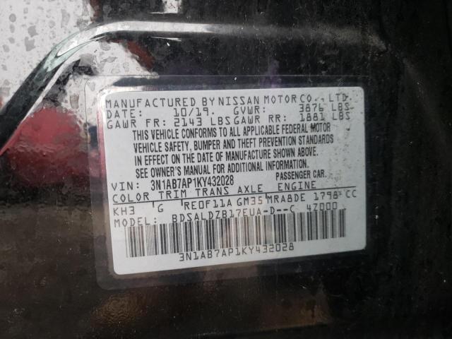 Photo 9 VIN: 3N1AB7AP1KY432028 - NISSAN SENTRA S 