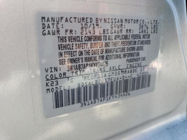 Photo 11 VIN: 3N1AB7AP1KY434426 - NISSAN SENTRA 