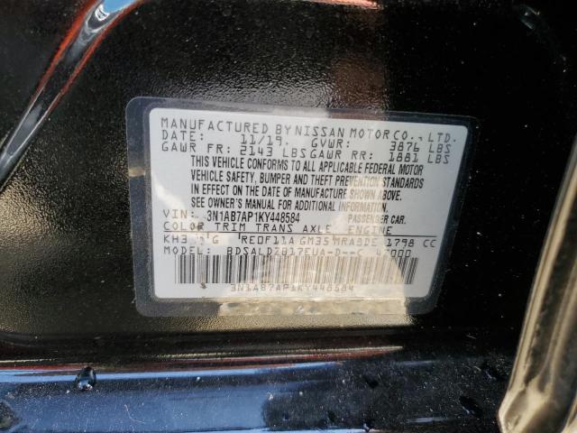 Photo 12 VIN: 3N1AB7AP1KY448584 - NISSAN SENTRA S 