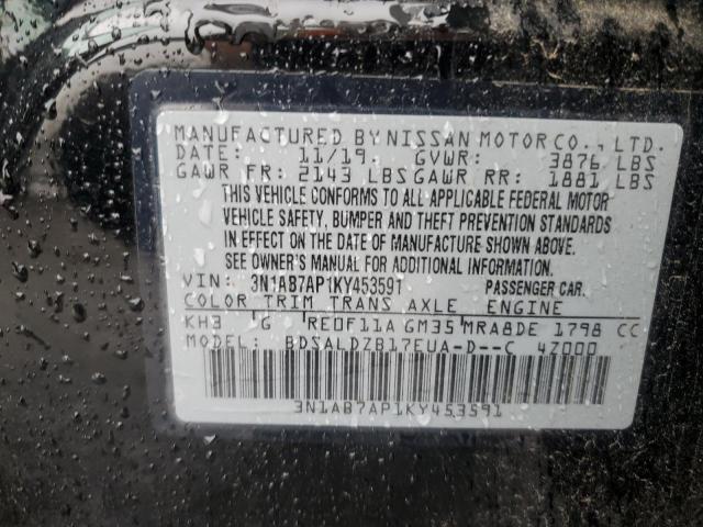 Photo 11 VIN: 3N1AB7AP1KY453591 - NISSAN SENTRA S 