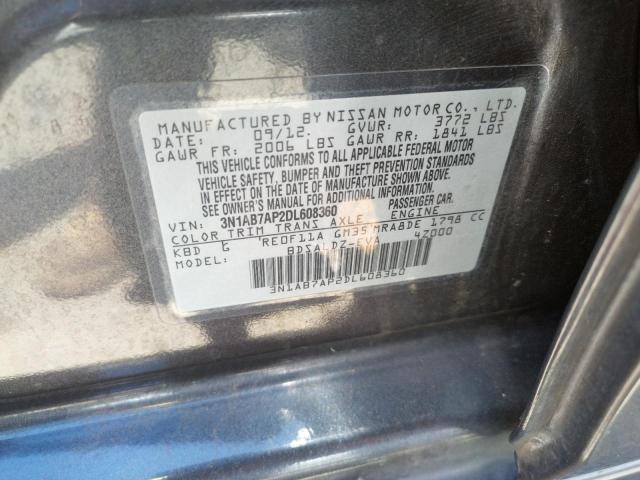 Photo 9 VIN: 3N1AB7AP2DL608360 - NISSAN SENTRA S 