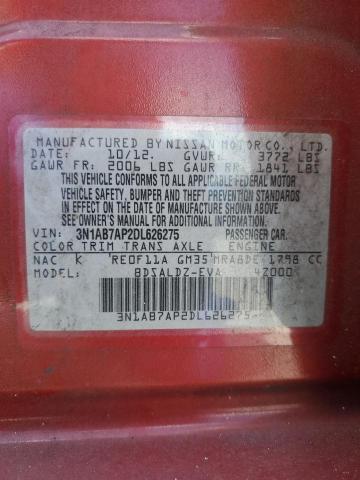 Photo 12 VIN: 3N1AB7AP2DL626275 - NISSAN SENTRA 