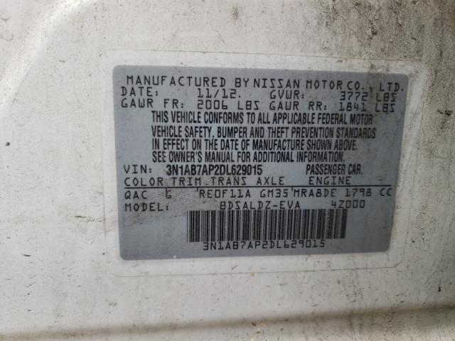 Photo 9 VIN: 3N1AB7AP2DL629015 - NISSAN SENTRA S 