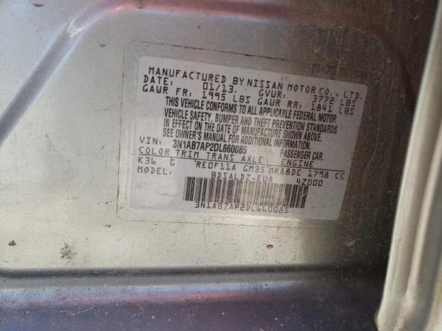 Photo 11 VIN: 3N1AB7AP2DL660085 - NISSAN SENTRA S 