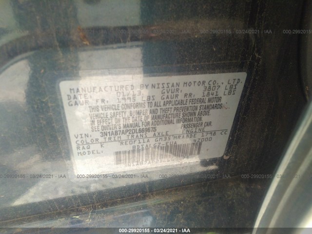 Photo 8 VIN: 3N1AB7AP2DL669675 - NISSAN SENTRA 