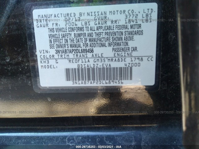 Photo 8 VIN: 3N1AB7AP2DL689456 - NISSAN SENTRA 