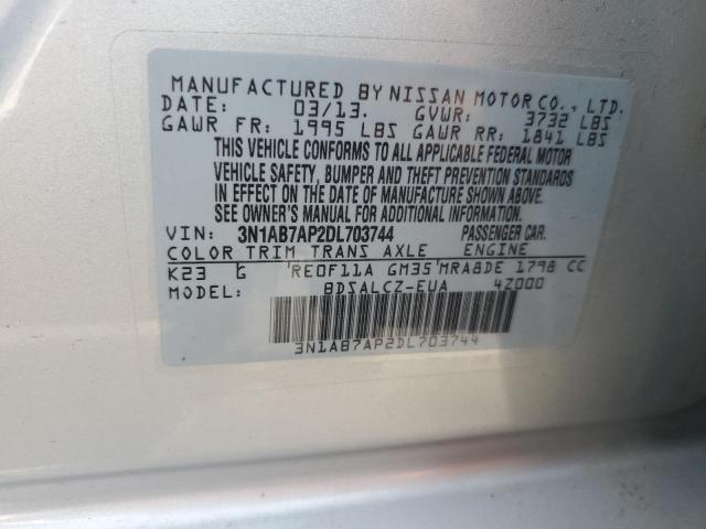 Photo 12 VIN: 3N1AB7AP2DL703744 - NISSAN SENTRA S 