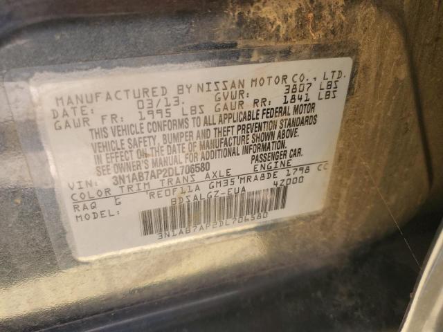 Photo 11 VIN: 3N1AB7AP2DL706580 - NISSAN SENTRA S 