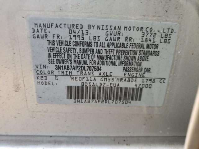 Photo 9 VIN: 3N1AB7AP2DL707504 - NISSAN SENTRA 