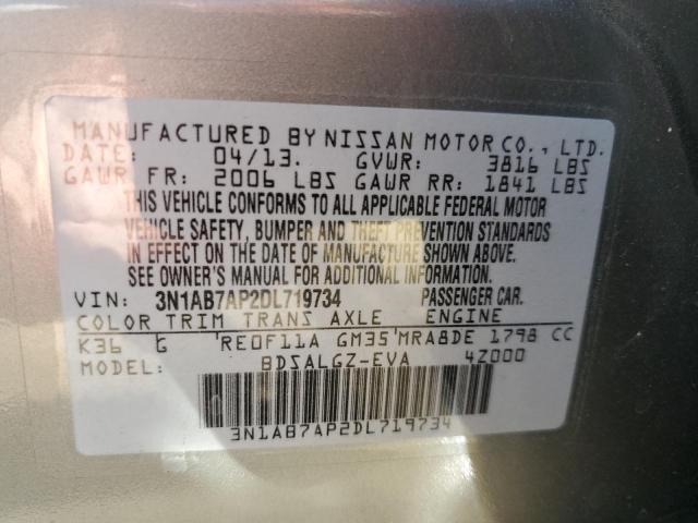 Photo 11 VIN: 3N1AB7AP2DL719734 - NISSAN SENTRA S 