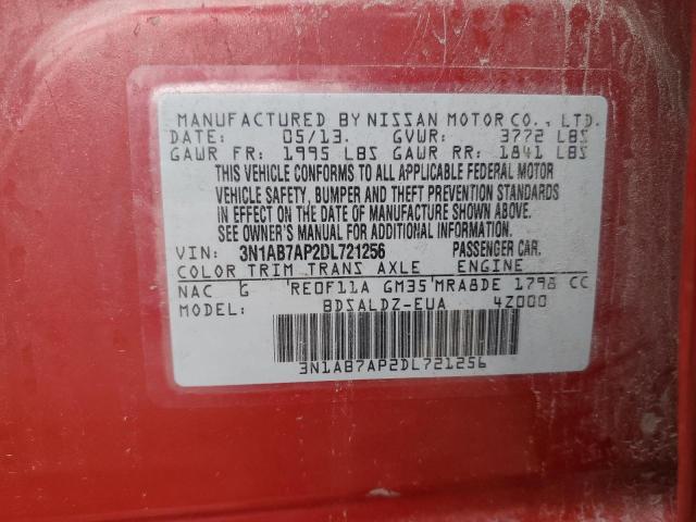 Photo 11 VIN: 3N1AB7AP2DL721256 - NISSAN SENTRA 