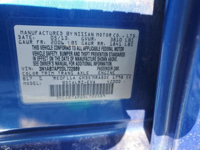 Photo 11 VIN: 3N1AB7AP2DL722889 - NISSAN SENTRA S 