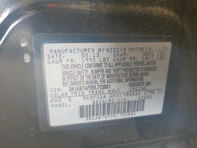 Photo 9 VIN: 3N1AB7AP2DL723881 - NISSAN SENTRA S 