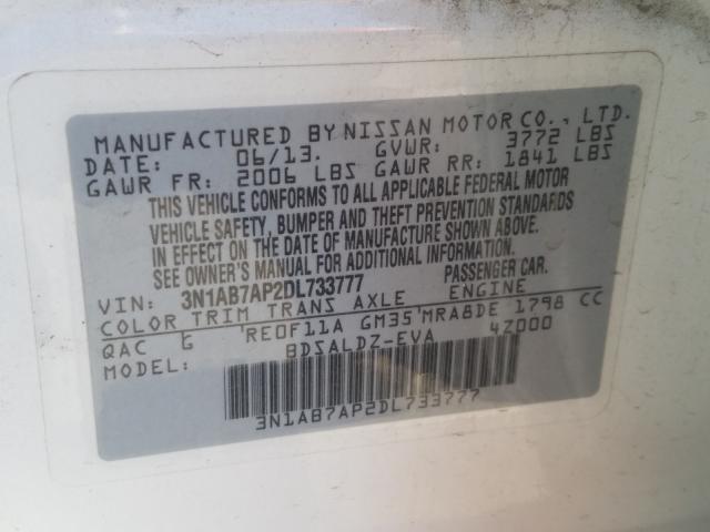 Photo 9 VIN: 3N1AB7AP2DL733777 - NISSAN SENTRA S 