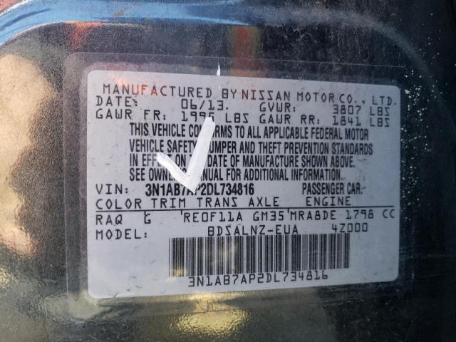 Photo 12 VIN: 3N1AB7AP2DL734816 - NISSAN SENTRA S 