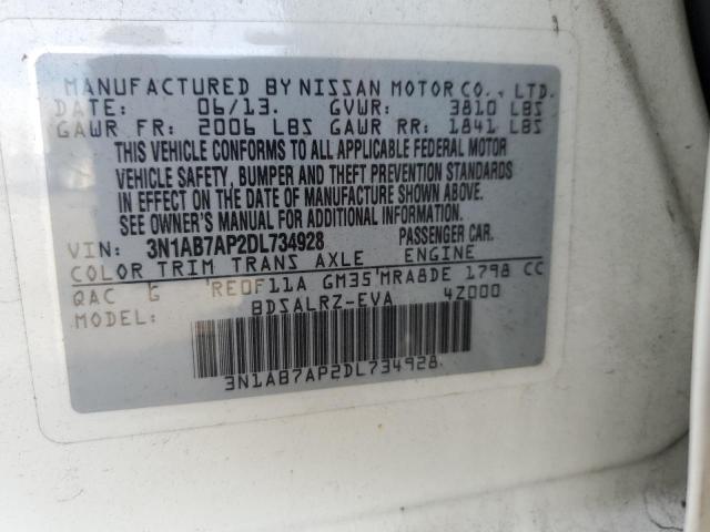 Photo 9 VIN: 3N1AB7AP2DL734928 - NISSAN SENTRA S 