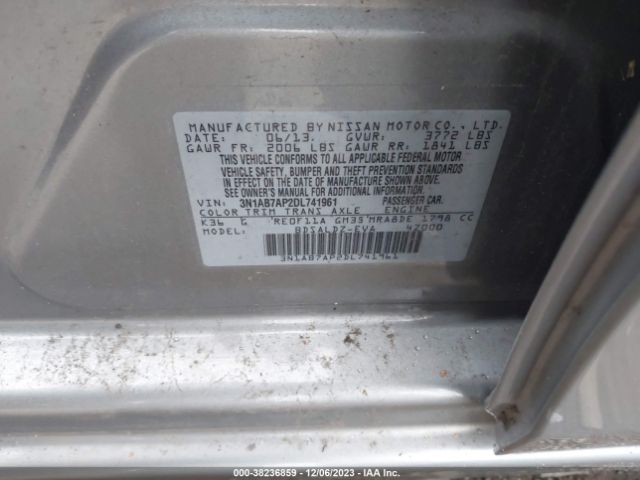 Photo 8 VIN: 3N1AB7AP2DL741961 - NISSAN SENTRA 