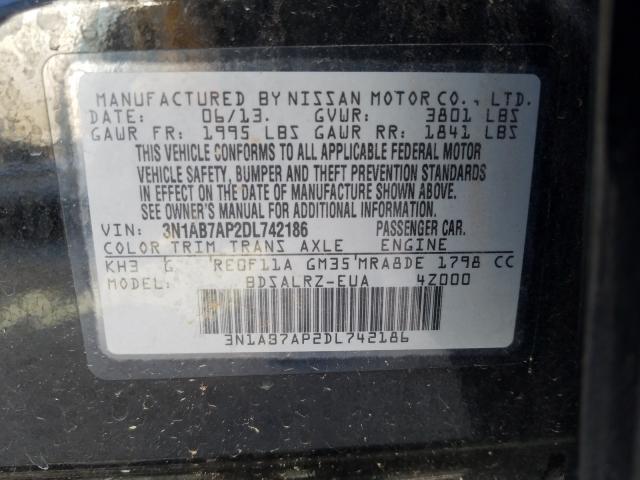 Photo 9 VIN: 3N1AB7AP2DL742186 - NISSAN SENTRA 