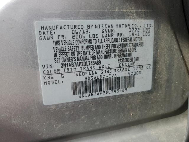 Photo 11 VIN: 3N1AB7AP2DL745489 - NISSAN SENTRA SR 