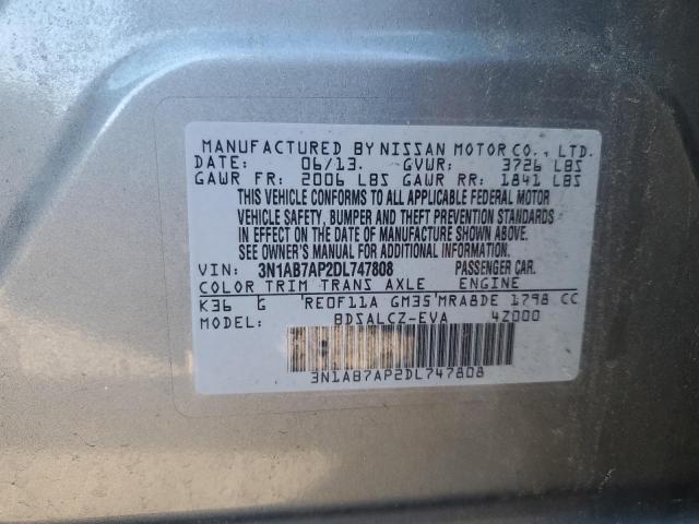 Photo 9 VIN: 3N1AB7AP2DL747808 - NISSAN SENTRA S 