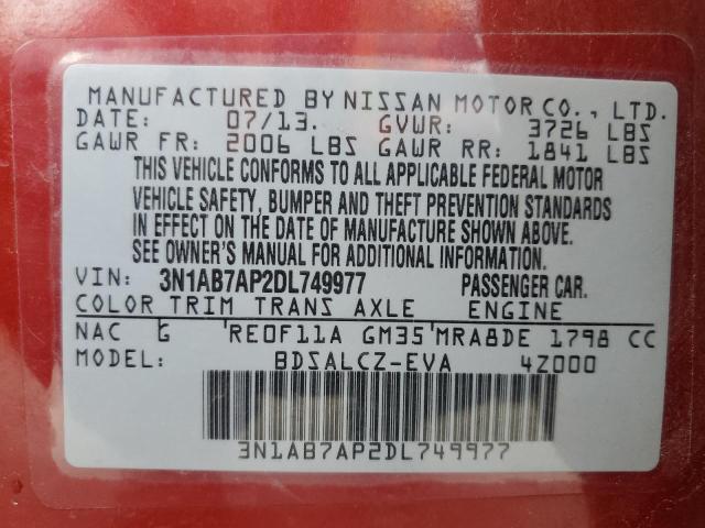 Photo 11 VIN: 3N1AB7AP2DL749977 - NISSAN SENTRA 