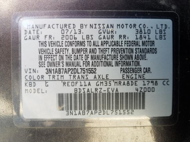 Photo 9 VIN: 3N1AB7AP2DL751552 - NISSAN SENTRA 