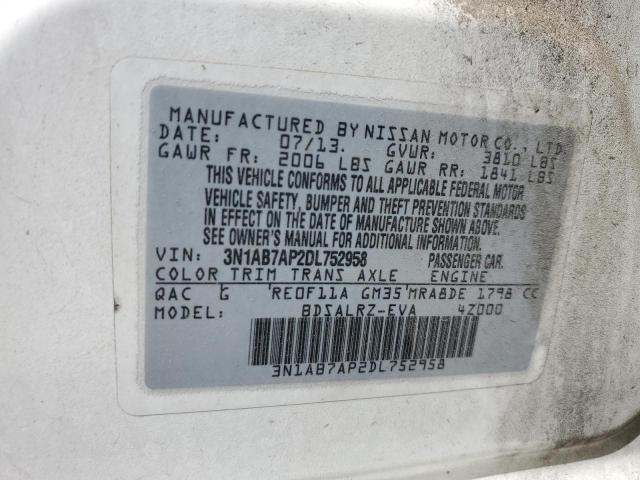 Photo 11 VIN: 3N1AB7AP2DL752958 - NISSAN SENTRA S 