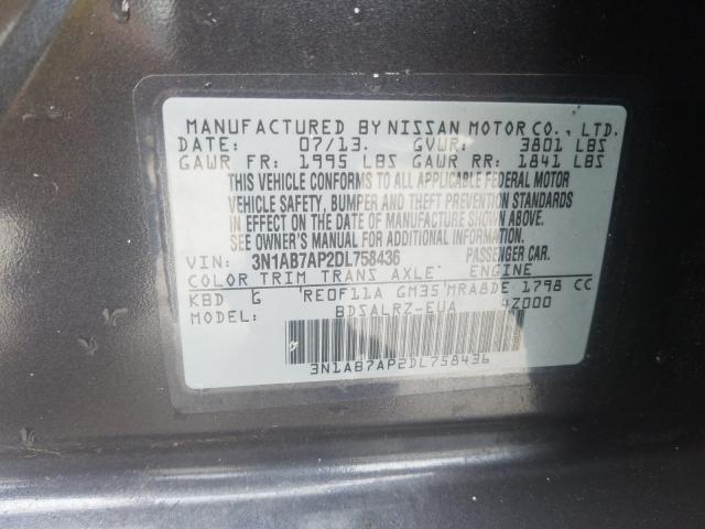 Photo 9 VIN: 3N1AB7AP2DL758436 - NISSAN SENTRA SR 