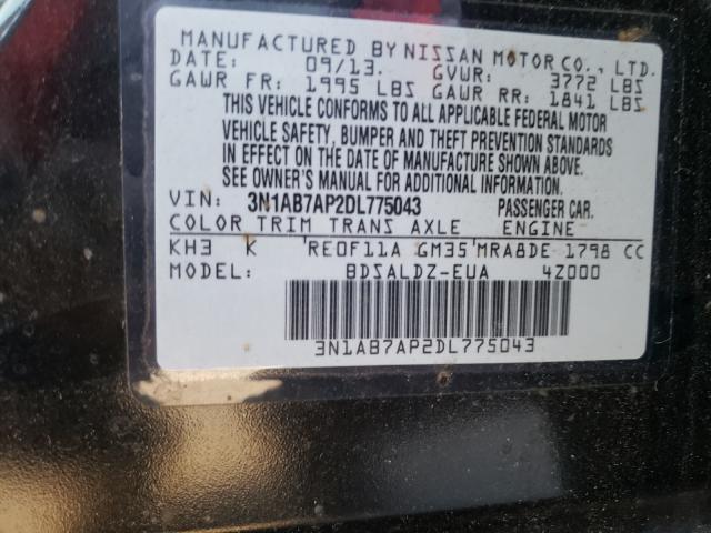 Photo 9 VIN: 3N1AB7AP2DL775043 - NISSAN SENTRA 