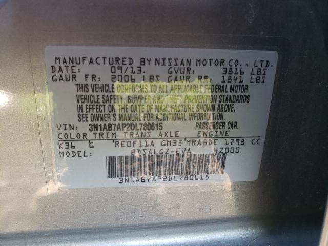 Photo 9 VIN: 3N1AB7AP2DL780615 - NISSAN SENTRA 