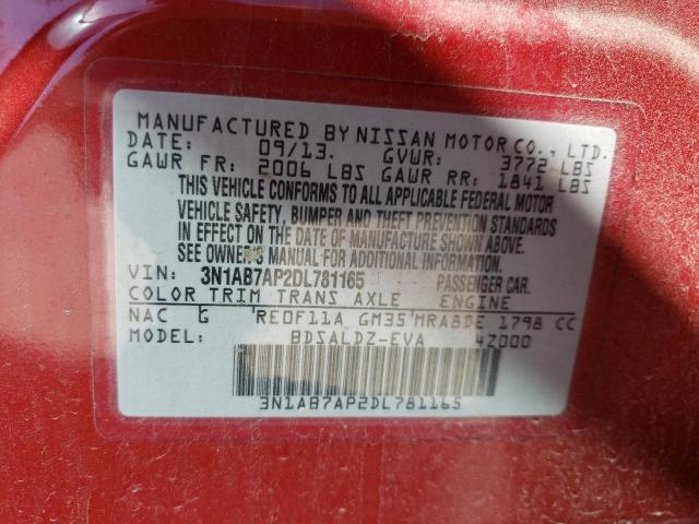 Photo 11 VIN: 3N1AB7AP2DL781165 - NISSAN SENTRA 