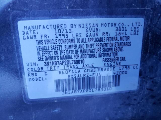 Photo 9 VIN: 3N1AB7AP2DL789010 - NISSAN SENTRA S 