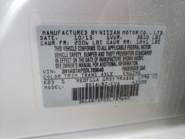 Photo 9 VIN: 3N1AB7AP2DL789640 - NISSAN SENTRA 