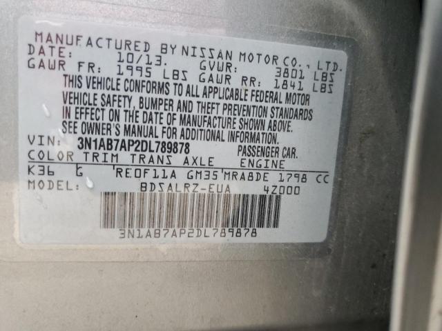 Photo 11 VIN: 3N1AB7AP2DL789878 - NISSAN SENTRA 