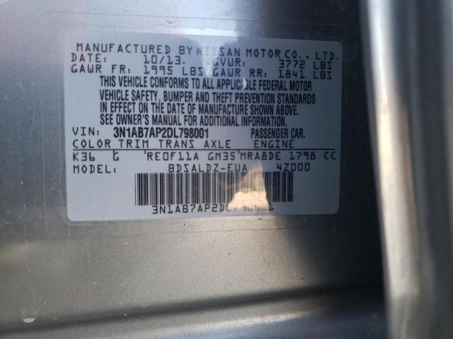 Photo 12 VIN: 3N1AB7AP2DL798001 - NISSAN SENTRA SV 