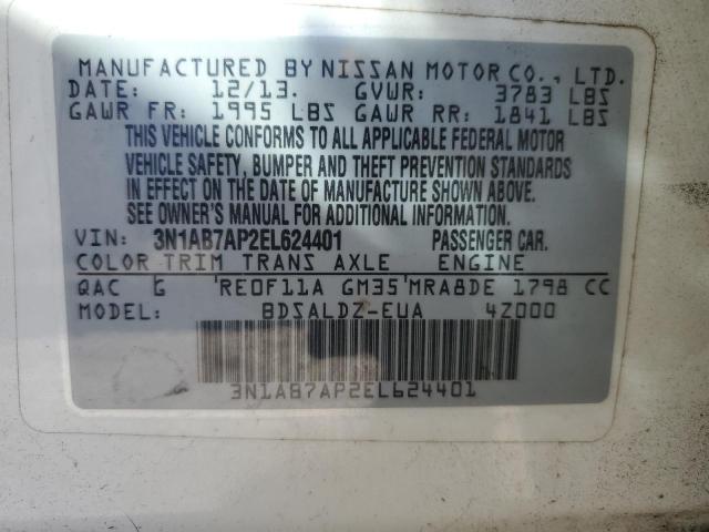 Photo 11 VIN: 3N1AB7AP2EL624401 - NISSAN SENTRA S 