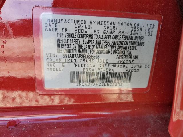 Photo 11 VIN: 3N1AB7AP2EL625595 - NISSAN SENTRA 