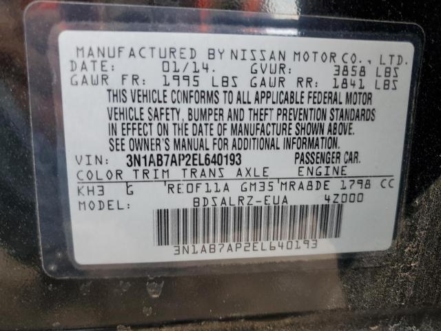 Photo 11 VIN: 3N1AB7AP2EL640193 - NISSAN SENTRA S 