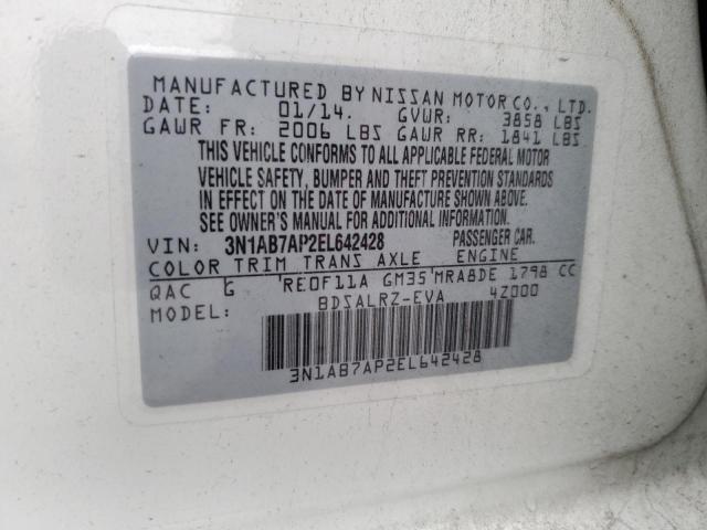 Photo 11 VIN: 3N1AB7AP2EL642428 - NISSAN SENTRA S 