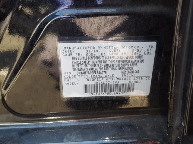 Photo 9 VIN: 3N1AB7AP2EL644079 - NISSAN SENTRA S 