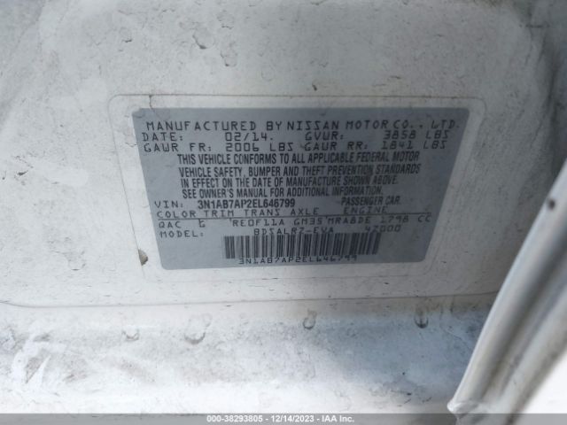 Photo 8 VIN: 3N1AB7AP2EL646799 - NISSAN SENTRA 