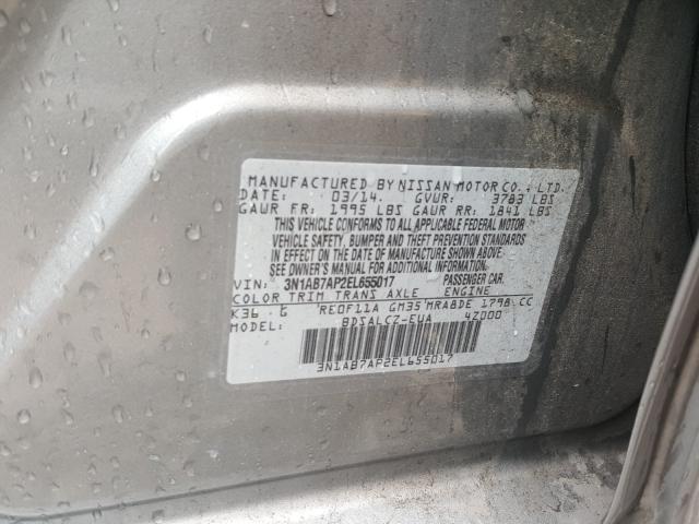 Photo 9 VIN: 3N1AB7AP2EL655017 - NISSAN SENTRA S 