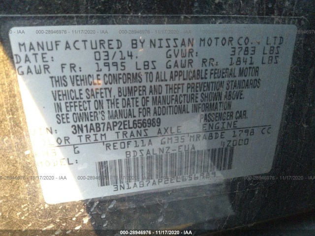 Photo 8 VIN: 3N1AB7AP2EL656989 - NISSAN SENTRA 